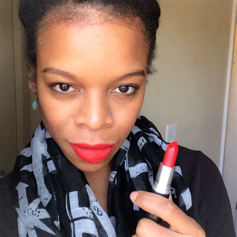 Maybe you would like to learn more about one of these? Noministnow: Mac Ruby Woo Lipstick On Dark Skin