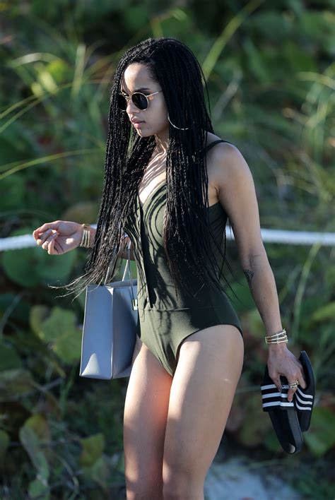 Fury road , and the hbo series. Zoe Kravitz in a Swimsuit at the Beach in Miami, March 2015