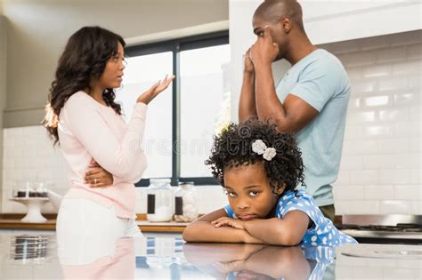Research has found that children have a better relationship with their parents if the adults show when they are aggravated, stressed or angry. Parents Arguing In Front Of Daughter Stock Image - Image ...