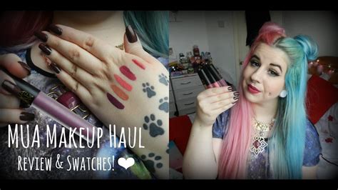 MUA Makeup Haul + Review & Swatches! - YouTube