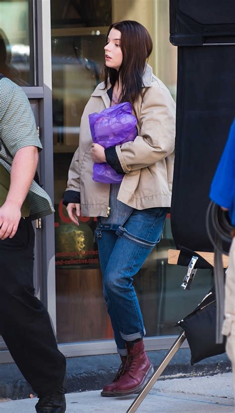 Unusual engagement ring from irish model. Anya Taylor-Joy on the Set of Glass in Philadelphia ...