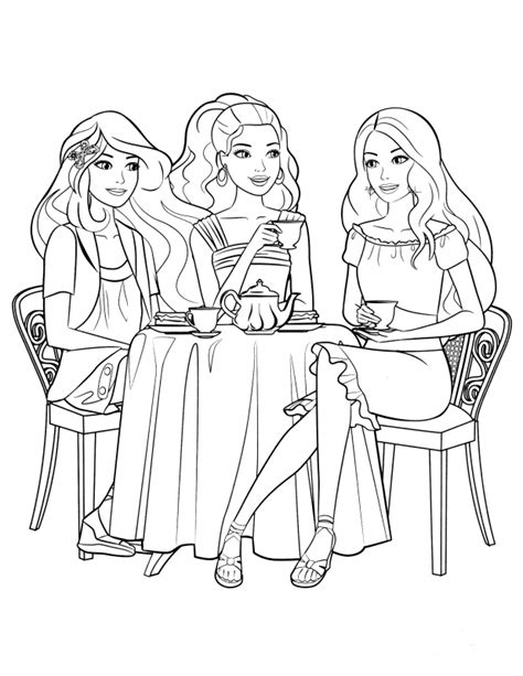 Barbie Car Coloring Pages at GetDrawings | Free download