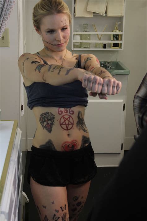 Kristen bell shows off 214 tattoos in this new video for funny or die. Silver Shamrock Lab FX Makeup: Covering Kristin Bell Tattoos