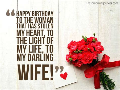 May your day be unforgettable! Romantic Happy Birthday Wishes for Wife with Images and ...