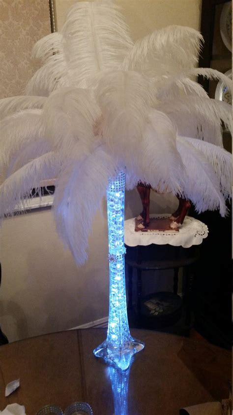 Check spelling or type a new query. Ostrich Feather Centerpiece 20 Eiffel Tower Vase w/LED ...