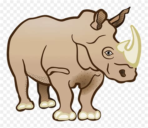 Gambar kartun hewan badak gambar gokil. Rhinoceros Computer Icons Download Line Art - Gambar Hewan ...