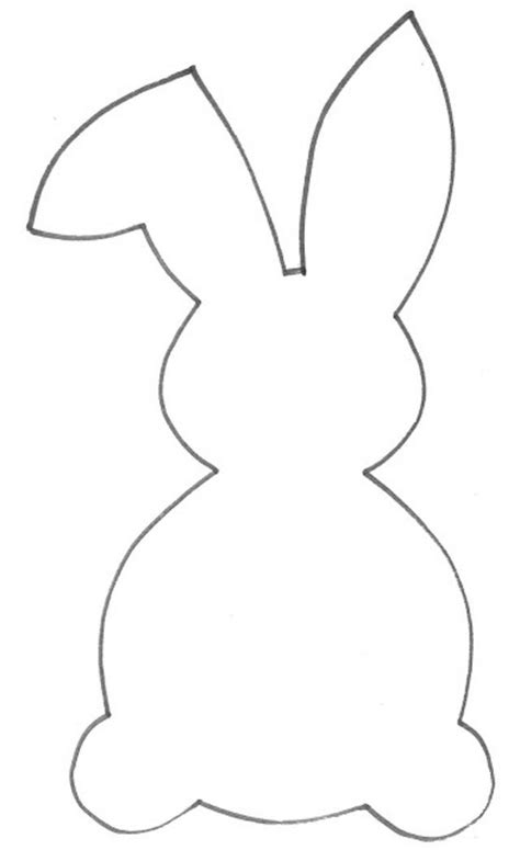 Anleitungen zum basteln und nähen von osterhasen aus tonpapier, filz und stoff: Osterhase Papier Silhouette ausschneiden Vorlage kostenlos ...