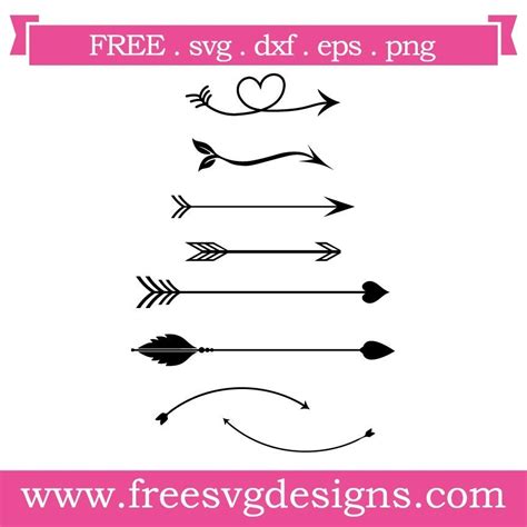 Cricut design space, silhouette studio designer edition, scanncut, sure cuts a lot, make the cut and many more. Free Arrows SVG cut file - FREE design downloads for your ...