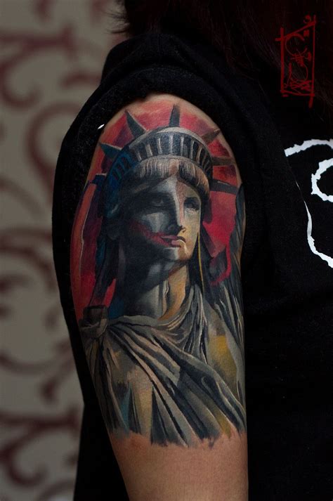 It represents new beginnings, opportunity, and above all freedom. liberty? by black-3G-raven on deviantART | Statue of liberty tattoo, Beautiful tattoos, Liberty ...