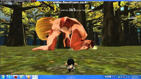 Koei tecmo games co., ltd. 진격의거인3d플래시게임 여성형거인