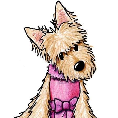 1375427565 add some style to your desk or gaming station with a custom mouse pad that showcases your personality in a unique way. SCOTTIE Dog Girl ORIGINAL Art Drawing Aceo by KiniArt on ...