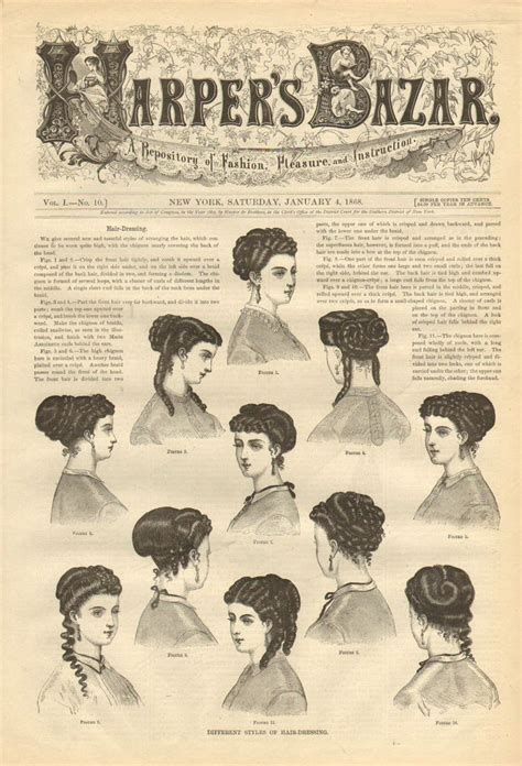 You can see a hairstyle similar to the one above in the 1863 fashion plate below. Hair styles from Harpers Bazar 1860s | Harpers bazar ...