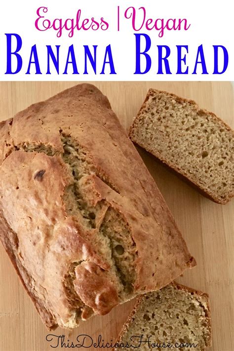 Pour it into a loaf pan. Eggless Banana Bread | Recipe | Dessert recipes easy ...