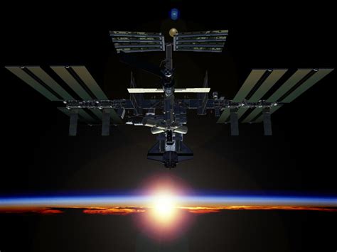 Zunächst als militärische station von den usa geplant, wird sie seit beginn ihres aufbaus 1998 in internationaler kooperation von 16 staaten bzw. Raumstation_ISS_bei_Sonnenaufgang.jpg - USKA.ch