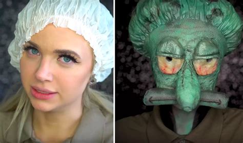 This Artist Turned Herself Into Squidward Using Only ...