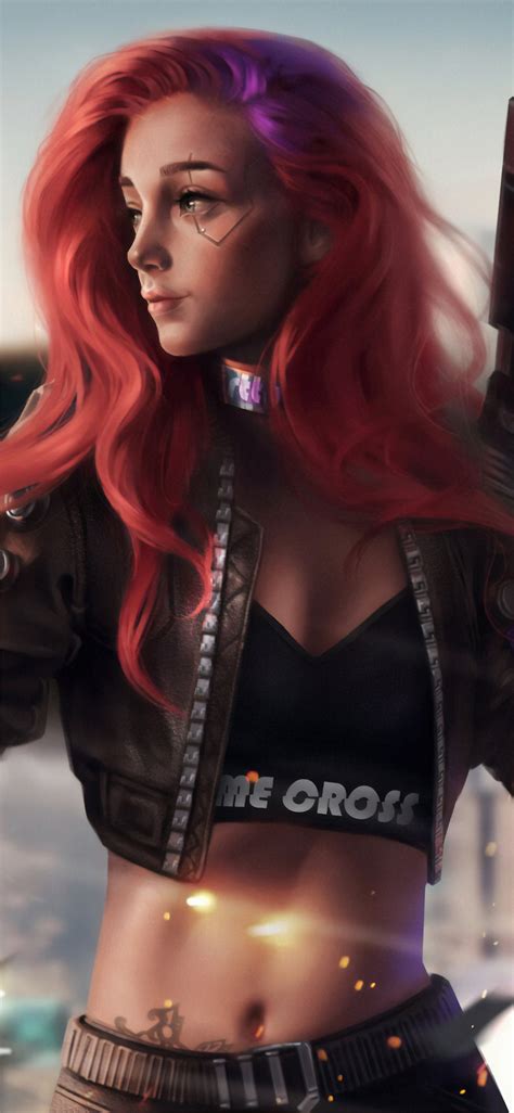 cyberpunk 2077 4k fan art iPhone X Wallpapers Free Download
