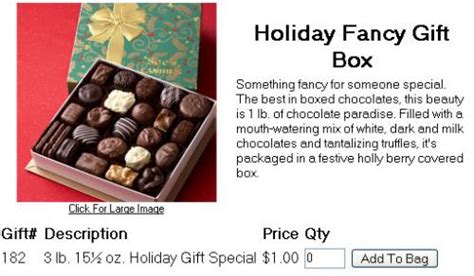 Sees candy gift card balance. 4lb box of See's chocolates for $1, plus FREE shipping. DEAL ENDED.