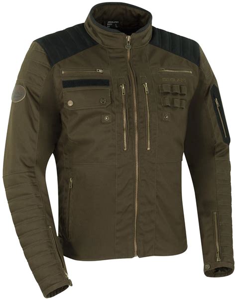 Le blouson matelassé homme en tissu matelassé, à la fois chic et raffiné, peut être garni de ouate pour un meilleur confort. Blouson Segura Fergus kaki, blouson moto vintage homme