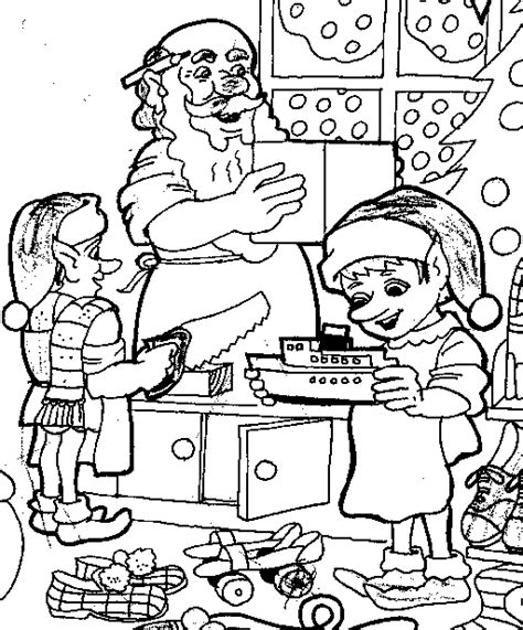 In this coloring page shows santa claus and his workers. Santa Workshop Coloring Pages | Santas workshop, Coloring ...