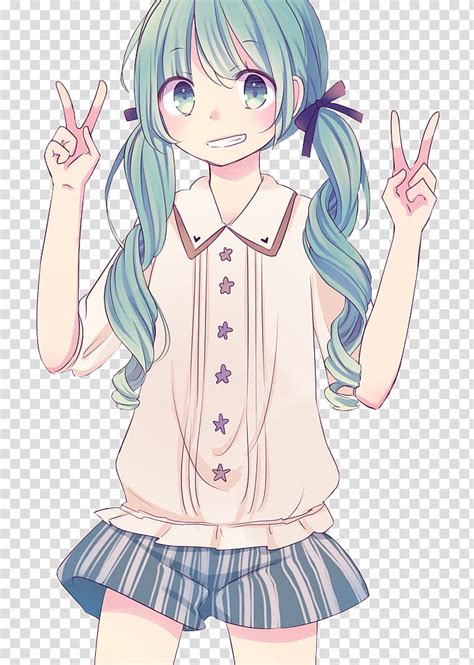 Including transparent png clip art, cartoon, icon, logo, silhouette, watercolors, outlines, etc. Kawaii Anime Girl Peace Sign - Anime Wallpaper HD