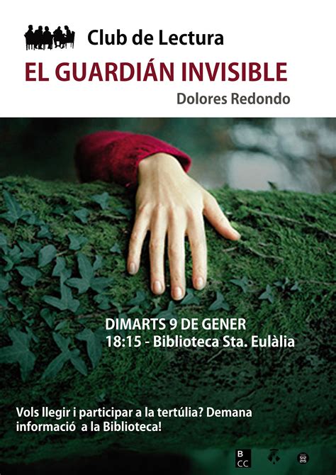 Çünkü cinayet zanlısı, öldürdüğü gençlerin ardından hiçbir iz bırakmamaktadır. Club de lectura: "El guardián invisible", de Dolores Redondo - Ajuntament de Santa Eulàlia de ...