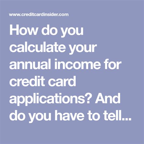 Annual income for credit card. Annual Income for Credit Card Applications: Everything You Need to Know (With images) | Credit ...