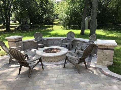 Maybe you would like to learn more about one of these? Landscaping Design Elmhurst: Custom Brick Patio with Fire Pit