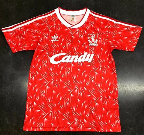 Anfield shop gear is created for liverpool fans, by liverpool fans. Liverpool FC 89/90 Candy home Shirt - Pauls Retros