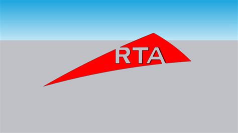 Lejupielādēt logo uz balta fona. RTA logo | 3D Warehouse