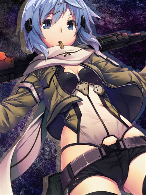 Sao fatal bullet, sao lost song, sword art online alternative. Wallpaper Samsung GT-C3510 (480x650) - SAO Sinon by ...