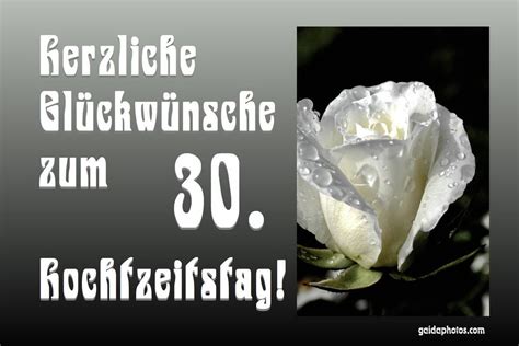 Passende sprüche für den besonderen hochzeitstag, vom zehnjährigen bis hin zum goldenen. 30 Hochzeitstag (Perlenhochzeit) Grußkarten