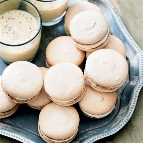 Use food colouring pastes rather than the liquid variety; Eggnog Macarons (With images) | Macaron recipe, Best bakery, Recipes