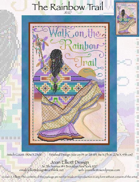 Lucifer cross stitch pattern pdf (punto cruz kreuzstich) (morningstar tv]. Joan Elliott Rainbow Trail - Cross Stitch Pattern - 123Stitch