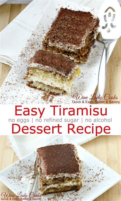 A collection of recipes for how to use up eggs. Easy No Eggs Tiramisu Dessert | Recipe | Dessert recipes ...