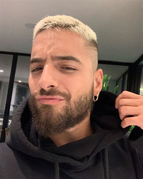 These medium haircuts are right at the point between short and long. Maluma Iconico in 2020 | Platinum blonde hair men, Mens ...